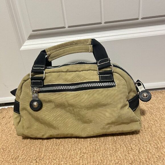 Kipling Mini Y2K Handbag Olive Green & Black - Picture 2 of 14